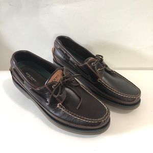 Sperry Mens 2-Eye Boat Brown Mens Leather Shoes NWOT